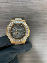 Patek Philippe 5724R Rose Gold Nautilus Factory Baguette