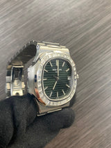 Patek Philippe 5711/1300A Baguette Bezel Nautilus Green Dial