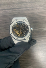 Audemars Piguet 15407BC White Gold Frosted Openwork