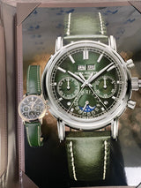 Patek Philippe 5204G White Gold Green Grand Complications Split Second Perpetual Calendar Chronograph