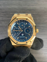 Audemars Piguet 26574OR Royal Oak Perpetual Calendar Blue Dial Rose Gold