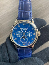 Patek Philippe 5374G Grand Complications Minute Repeater Perpetual Calendar Blue Enamel Breguet Numerals