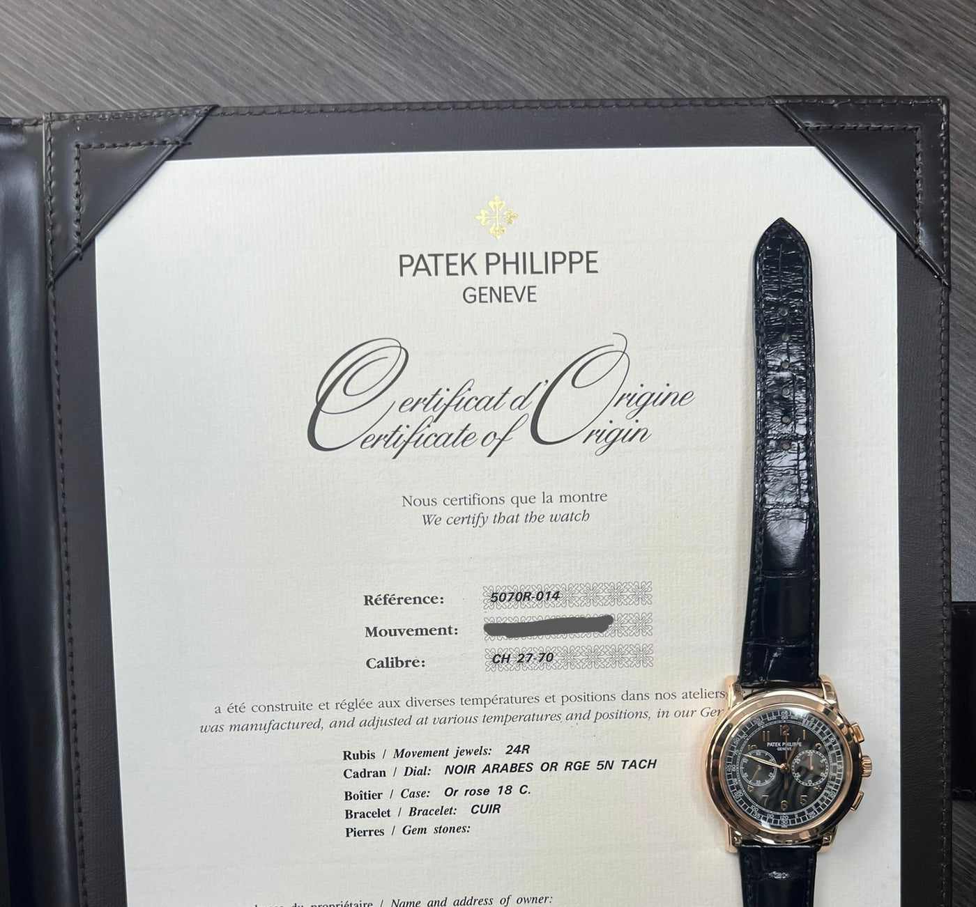 希少　PATEK PHILIPPE 2014 175周年特別本 Patek Philippe 5070R-014 Saatchi Limited BLACK DIAL