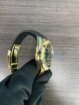 Rolex 336238 Yellow Gold Green Dial Oysterflex