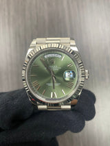 Rolex 228239 White Gold Olive Dial Day Date