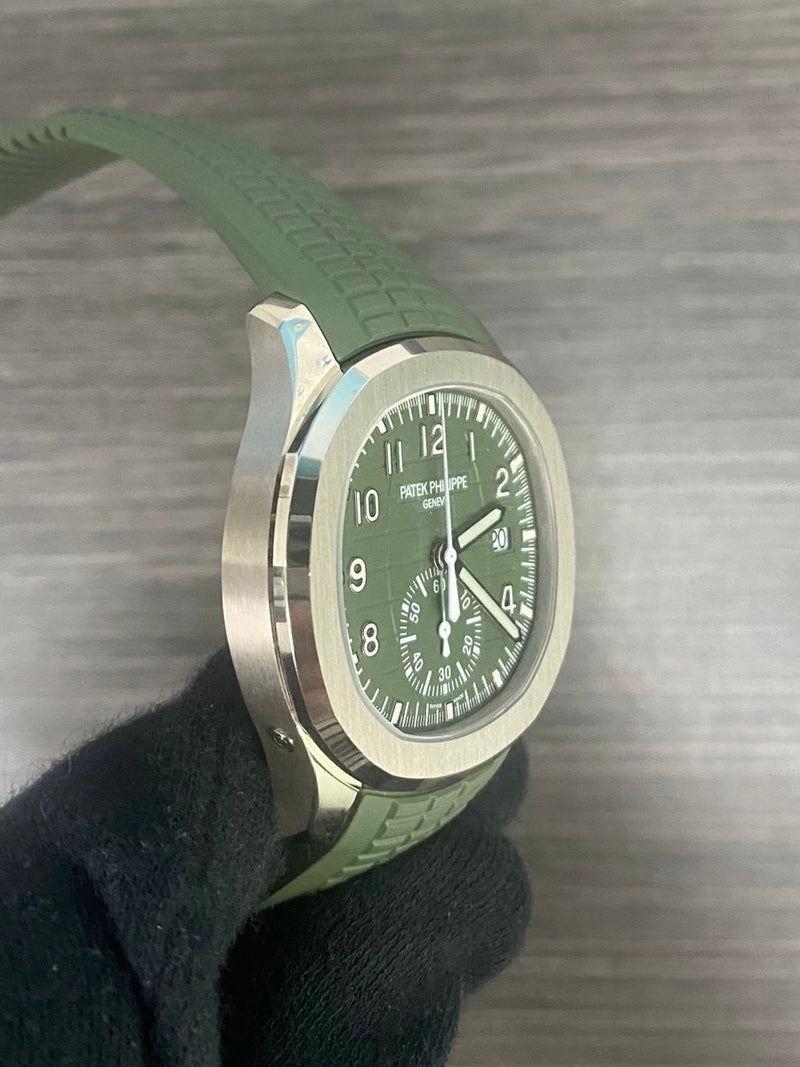 Patek Philippe 5968G Green Aquanaut White Gold Chronograph