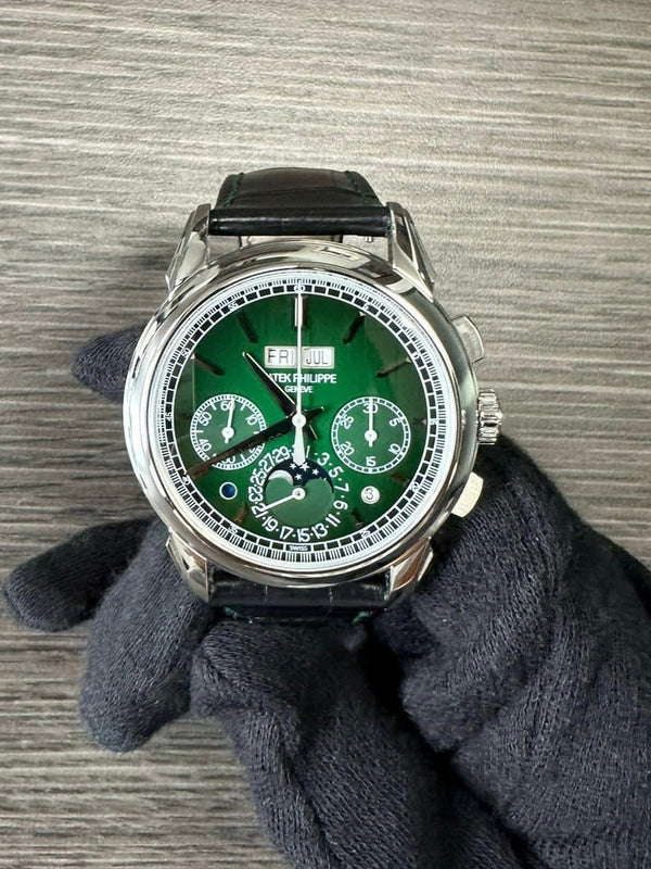 Patek Philippe 5270P-014 Green Dial Grand Complications Perpetual Calendar Chronograph