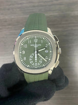 Patek Philippe 5968G Green Aquanaut White Gold Chronograph