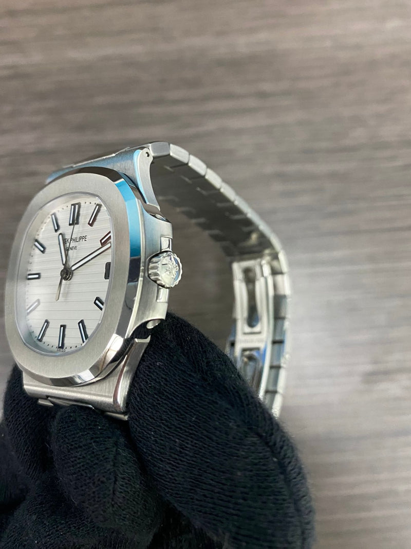 Nautilus white dial best sale