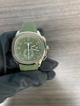 Patek Philippe 5968G TIFFANY White Gold Aquanaut Green Chronograph