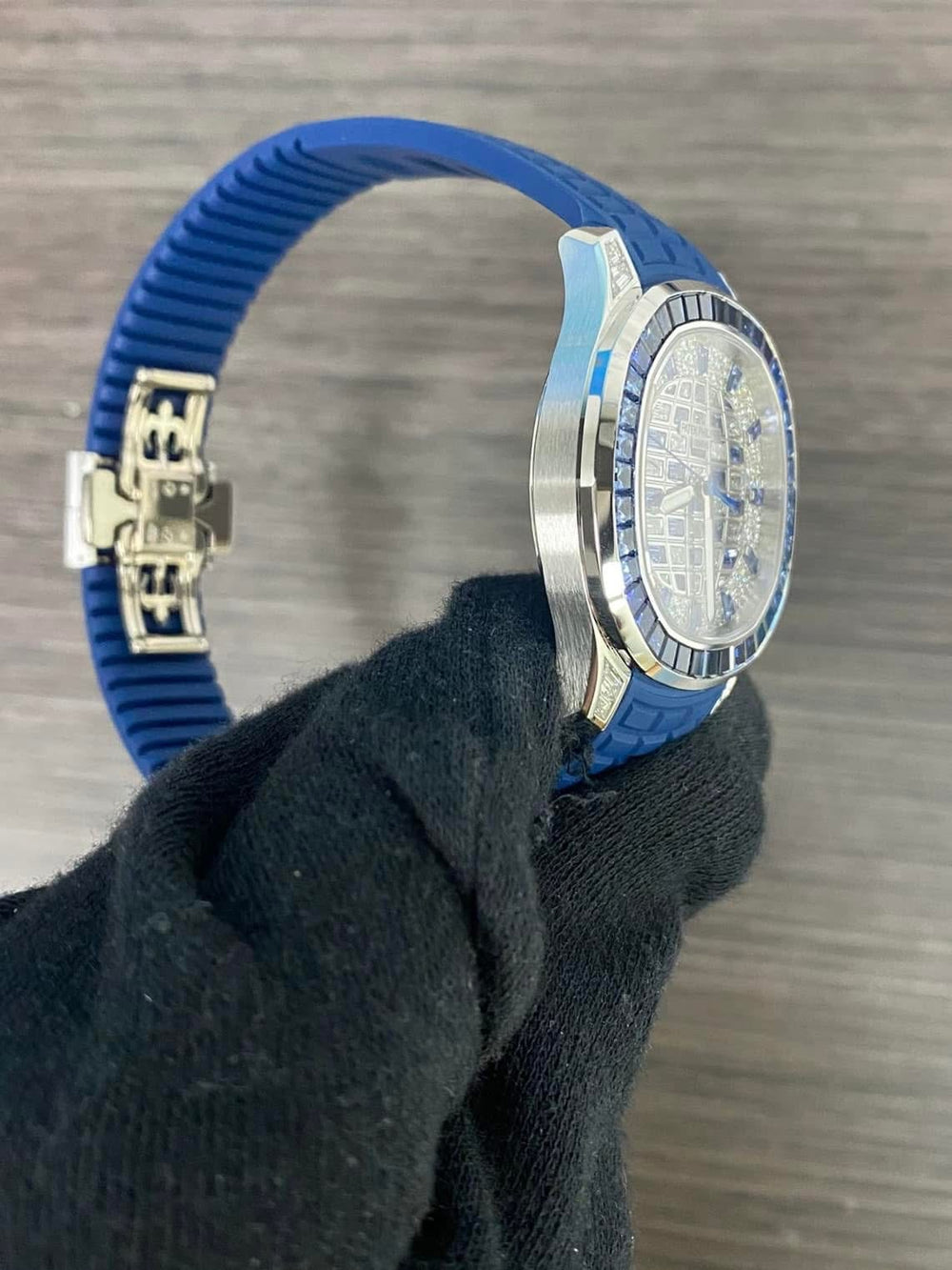 置物 Patek philippe Patek Philippe 5268/461G Factory Sapphire White Gold Aquanaut