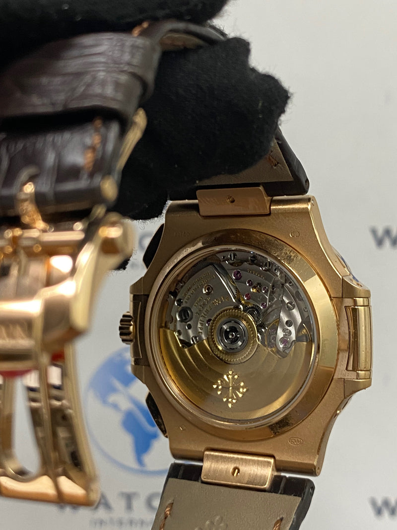 Patek Philippe 5980R-001 Rose Gold/Brown Nautilus NEW
