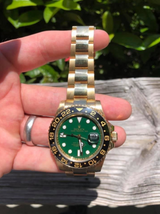 Rolex 116718 YG GMT-Master II Green Dial