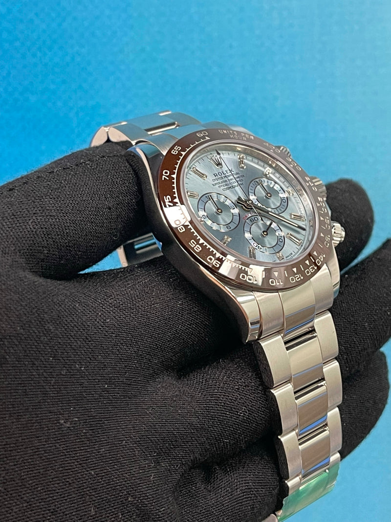 Rolex 116506 Platinum Daytona Baguette Dial